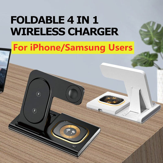 3 In 1 Wireless Charger Stand Pad For Iphone Samsung S22 S21 Ultra