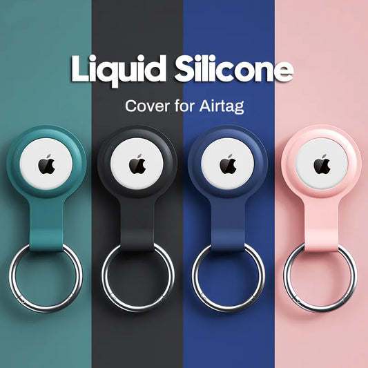 Cover for Apple Airtags Case Liquid Silicone Protective Shell tracker